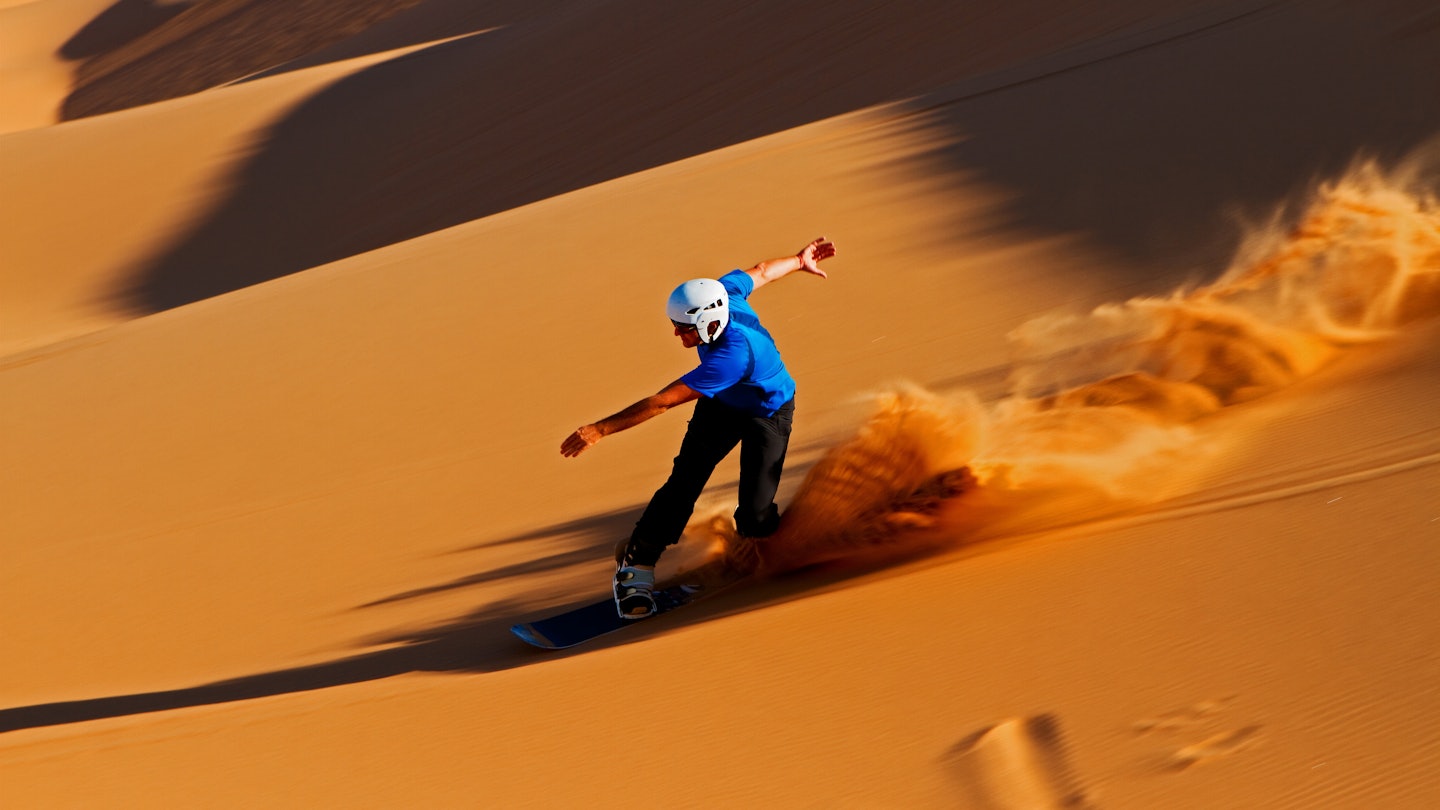 Sandboarding the World's Highest Coastal Dunes